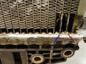 Ремонт радиатора охлаждения автомобиля